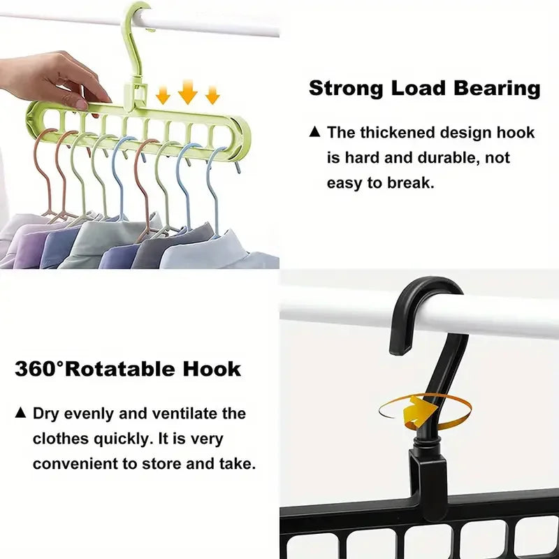 Bundle of 3 - Nine Hole Folding Hanger